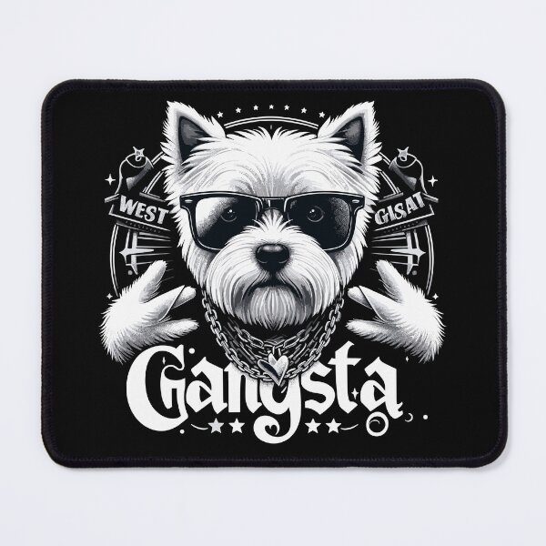 Item preview, West Highland White Terrier Gangsta Dog Gift designed and sold by Pineapple-Tree.