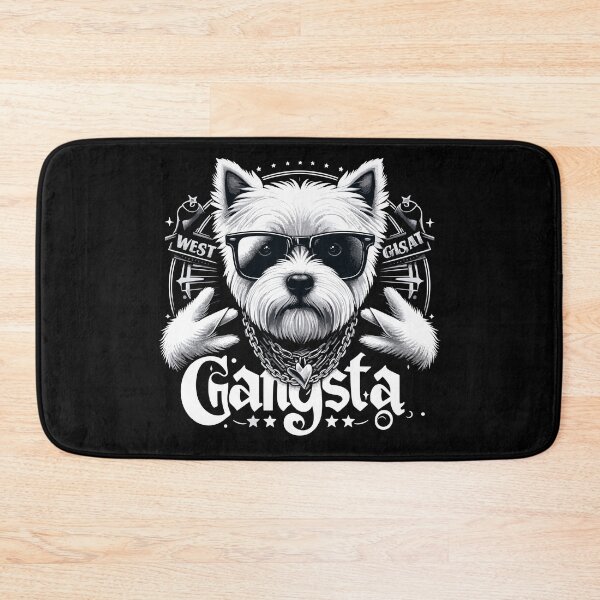 Item preview, West Highland White Terrier Gangsta Dog Gift designed and sold by Pineapple-Tree.