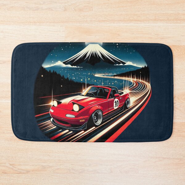 Item preview, Nightrider red Miata NA 10 in front of mt. Fuji designed and sold by mugooooo.