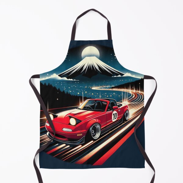 Item preview, Nightrider red Miata NA 10 in front of mt. Fuji designed and sold by mugooooo.
