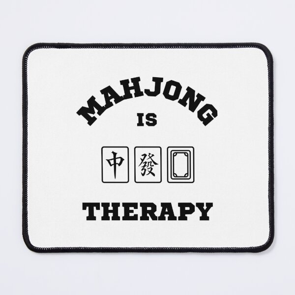 Item preview, Mahjong is Therapy - Black | I love Mahjong Tiles designed and sold by PawaPotto.
