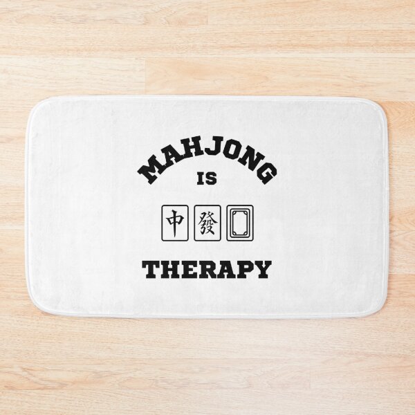 Item preview, Mahjong is Therapy - Black | I love Mahjong Tiles designed and sold by PawaPotto.