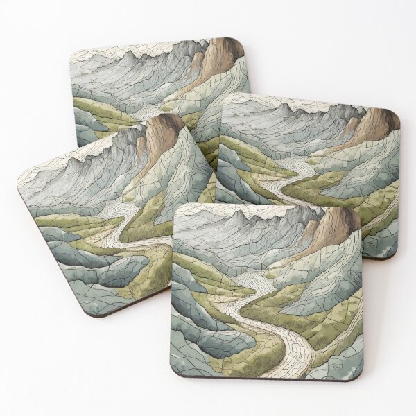Item preview, Serene Minimalistic Landscape designed and sold by drawbey.