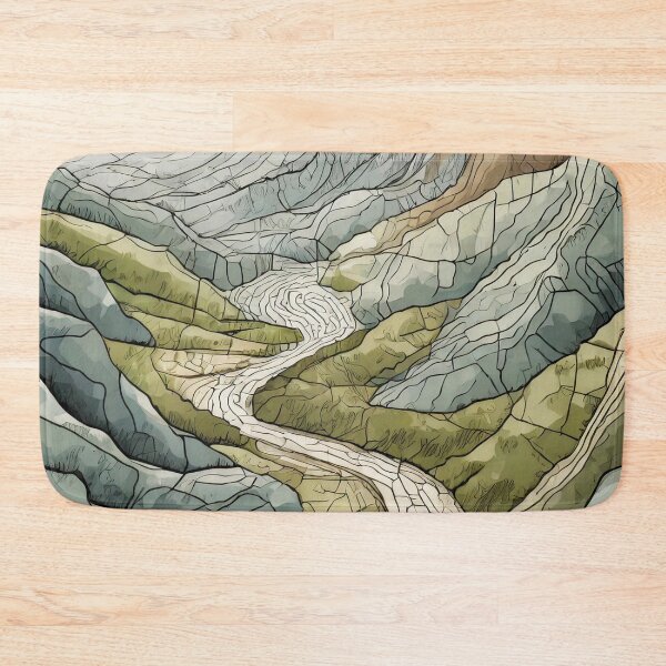 Item preview, Serene Minimalistic Landscape designed and sold by drawbey.