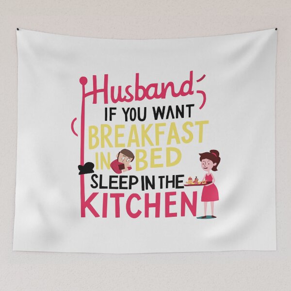 Item preview, Mom's Morning Humor: Breakfast in Bed Rules! Mother's Day Illustration designed and sold by HahaHandlesHub.