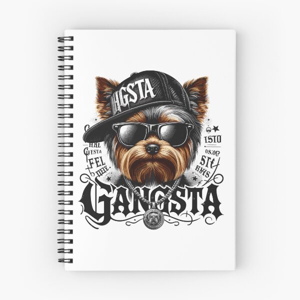 Item preview, Yorkshire Terrier Gangsta Gangster Dog Gift designed and sold by Pineapple-Tree.