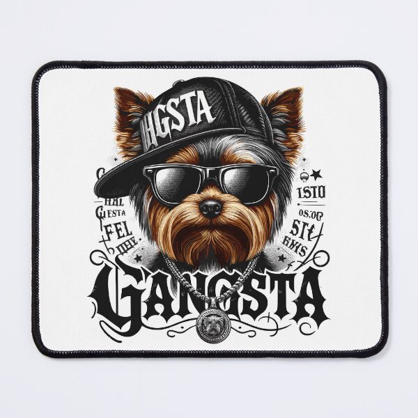 Item preview, Yorkshire Terrier Gangsta Gangster Dog Gift designed and sold by Pineapple-Tree.