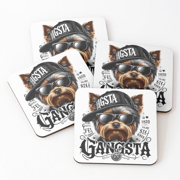 Item preview, Yorkshire Terrier Gangsta Gangster Dog Gift designed and sold by Pineapple-Tree.