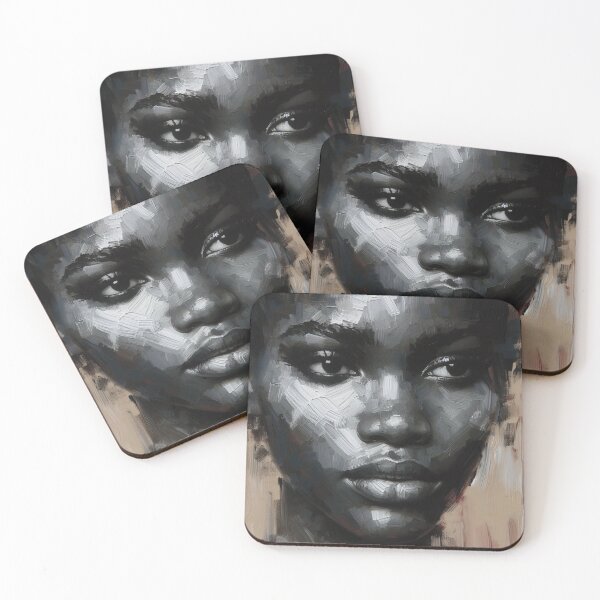 Item preview, Black African woman painted in oil designed and sold by WeLovePopArt.