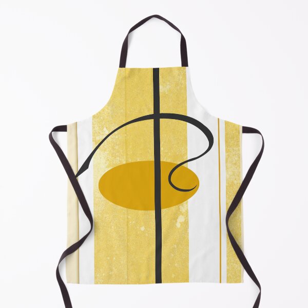 Item preview, Minimal Asian calligraphy on yellow stripes designed and sold by Britta Glodde.