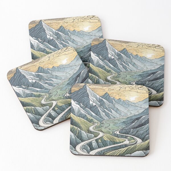 Item preview, Serene Minimalistic Landscape designed and sold by drawbey.