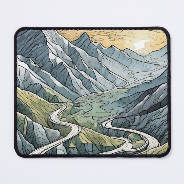 Item preview, Serene Minimalistic Landscape designed and sold by drawbey.