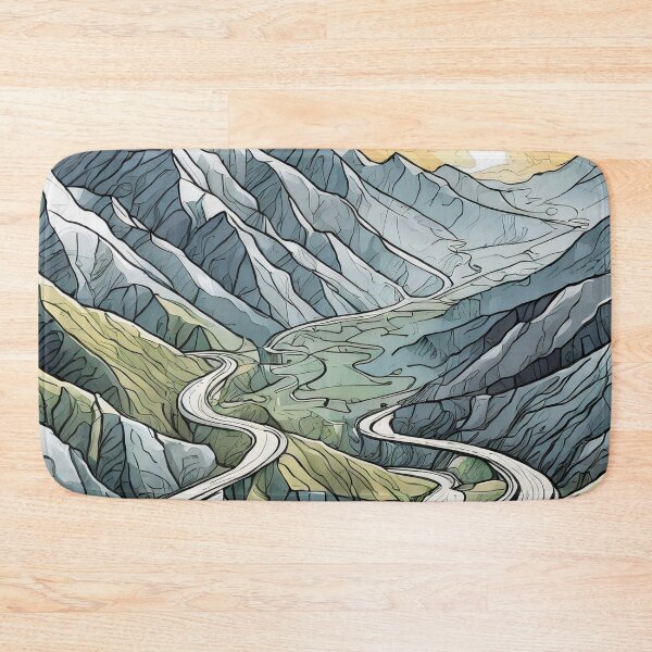 Item preview, Serene Minimalistic Landscape designed and sold by drawbey.