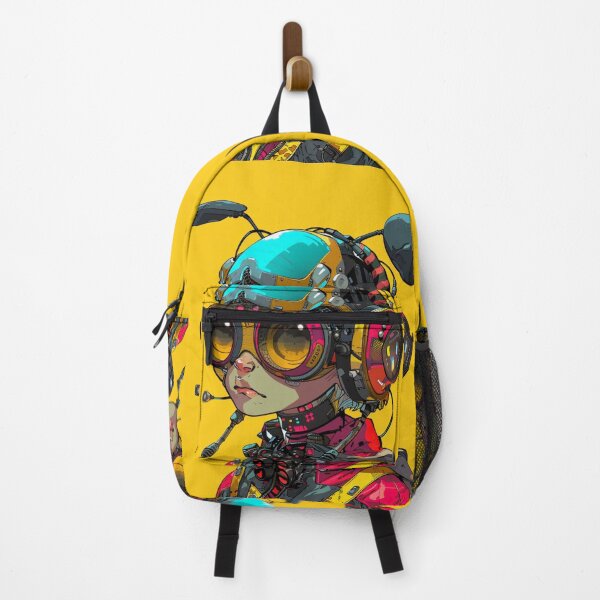 Item preview, Cyber Punk Bee Girl Galss Bee Art Print designed and sold by GrinGalore.