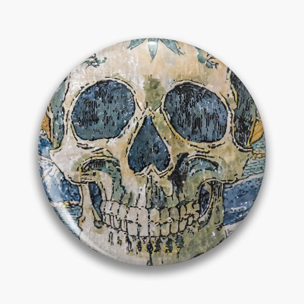Item preview, Japanese Ukiyo-e Skull/1 designed and sold by Synthwave Poem.