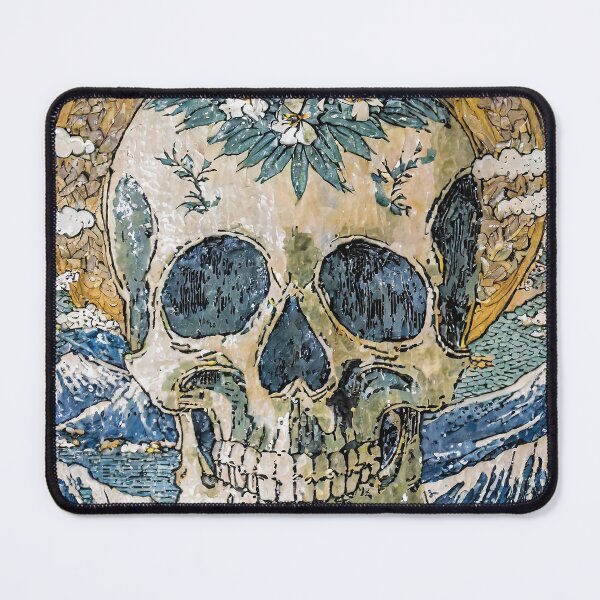 Item preview, Japanese Ukiyo-e Skull/1 designed and sold by Synthwave Poem.
