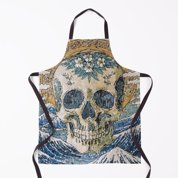 Item preview, Japanese Ukiyo-e Skull/1 designed and sold by Synthwave Poem.