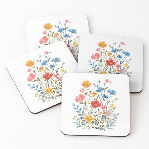 Item preview, Ramo de flores de colores confort designed and sold by INK Chic Designs.