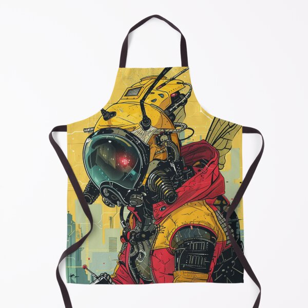 Item preview, Cyber Punk Bee Boy Mask Bee Art Print designed and sold by GrinGalore.
