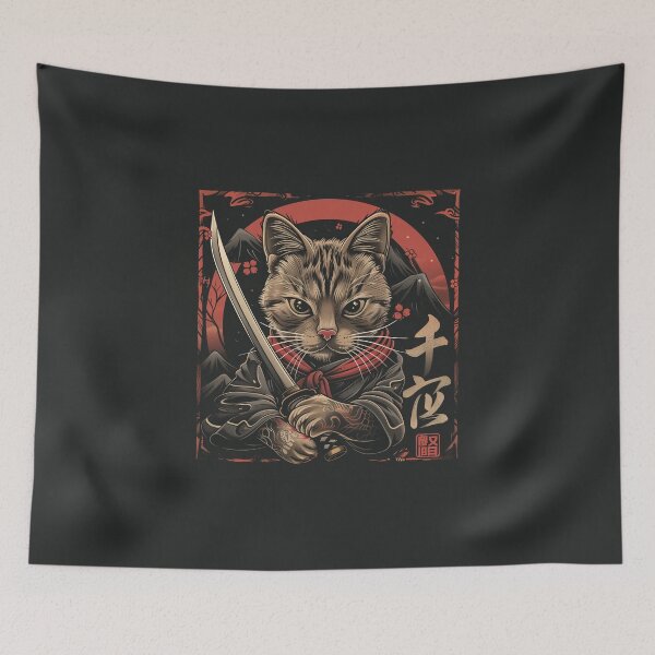 Item preview, Japanese Cat designed and sold by InkVibe.