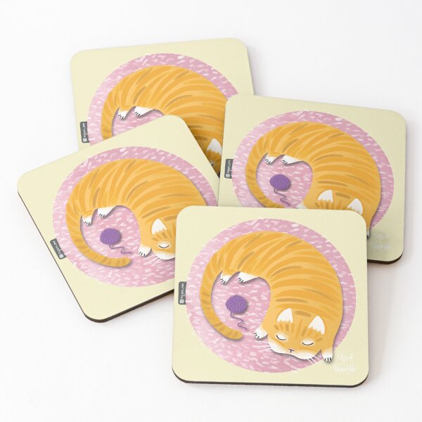 Item preview, Orange Cat Sleeping after play / Gato Naranja durmiendo designed and sold by PajaroPez.