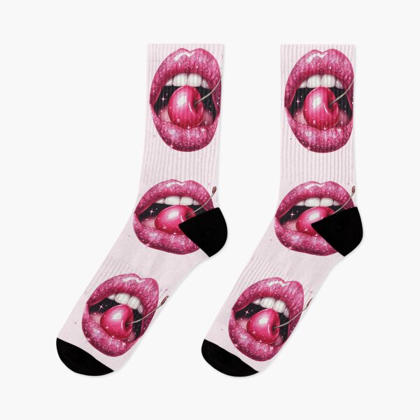 Item preview, Cherry in shiny pink lips designed and sold by Margival.