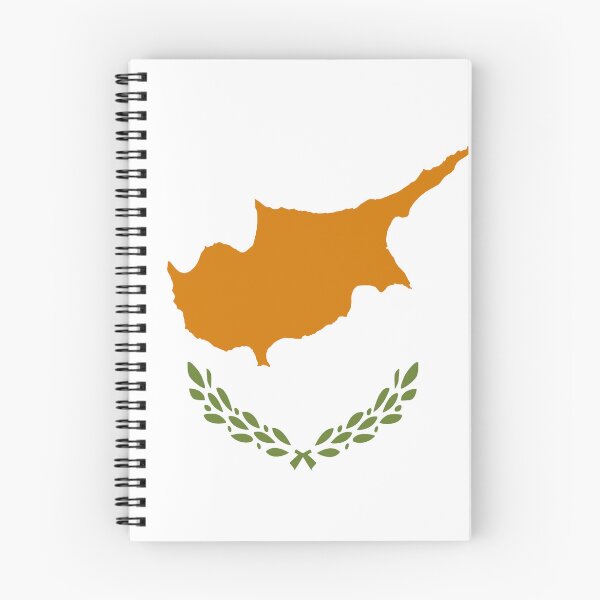 Item preview, The Cyprus flag features the shape of the island, with two olive branches designed and sold by Peter Etchells.
