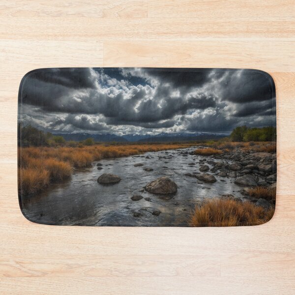 Item preview, Azure Embrace: HDR Monochrome River Journey designed and sold by ShadeScapeArt.
