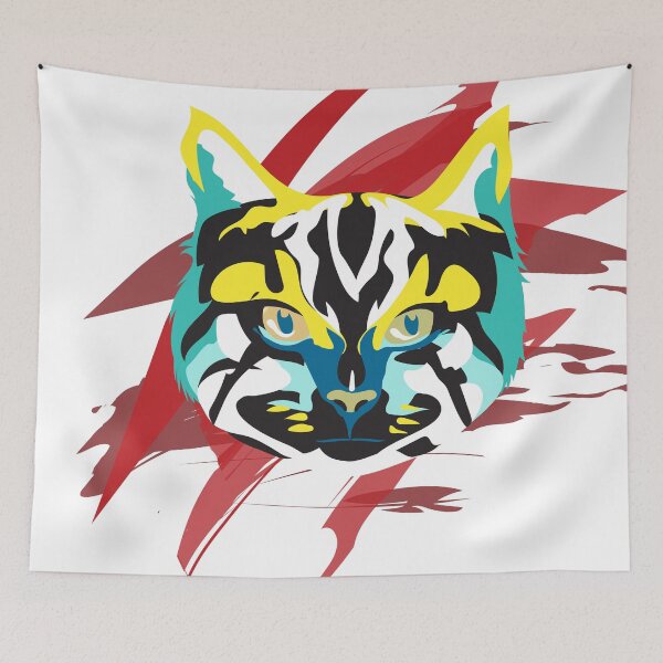 Item preview, Cat face rainbow designed and sold by Paintbase.