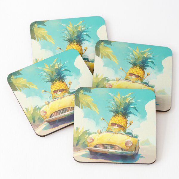 Item preview, Funny Pineapple in a car designed and sold by JoyfulNat.