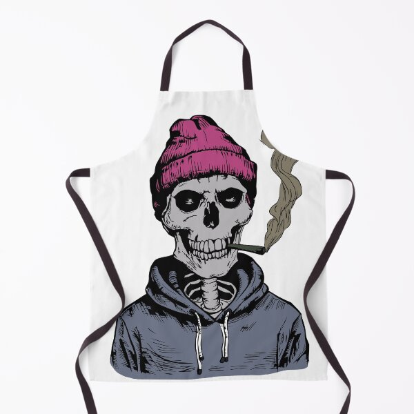 Artikelvorschau, Totenkopf Raucher Joint, Pinke Beanie entworfen und verkauft von FishEyeWorks.