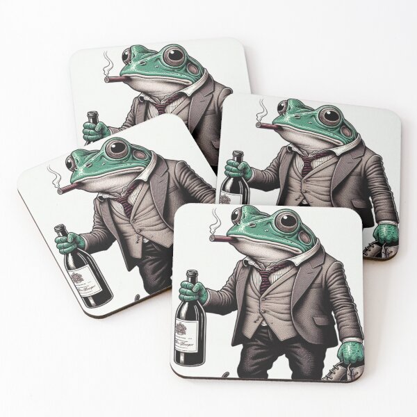 Item preview, Whimsical Eclectic Frog Clipart Drawing Boss Frog T-Shirt designed and sold by Wolvescreate.