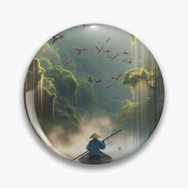 Item preview, Canoe on the river designed and sold by Vibranta Studio.