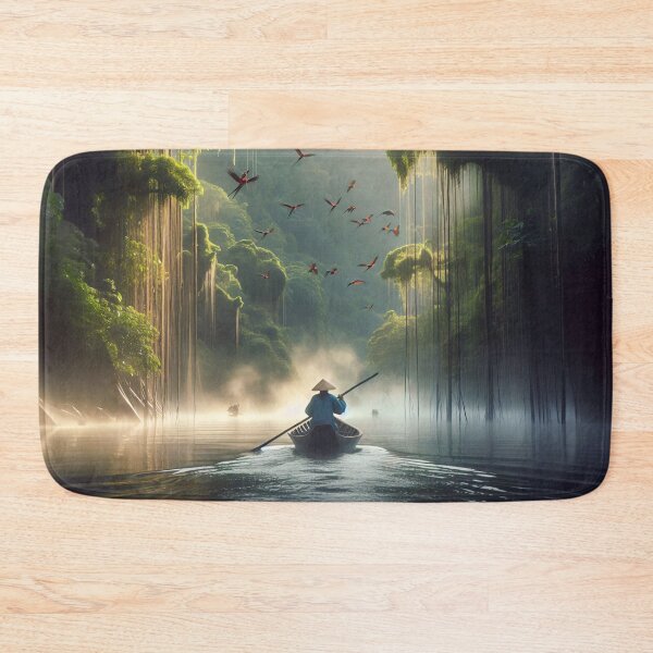 Item preview, Canoe on the river designed and sold by Vibranta Studio.