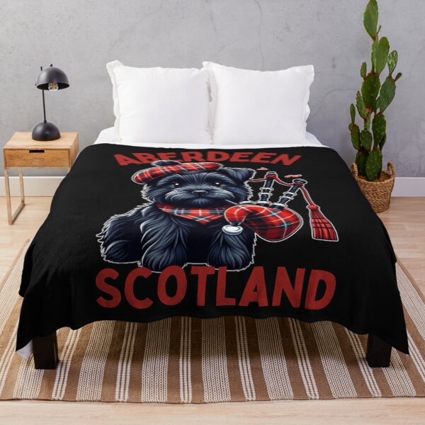 Item preview, Scotty Dog Wearing Tartan and Playing Bagpipes Aberdeen designed and sold by AlienOccupation.