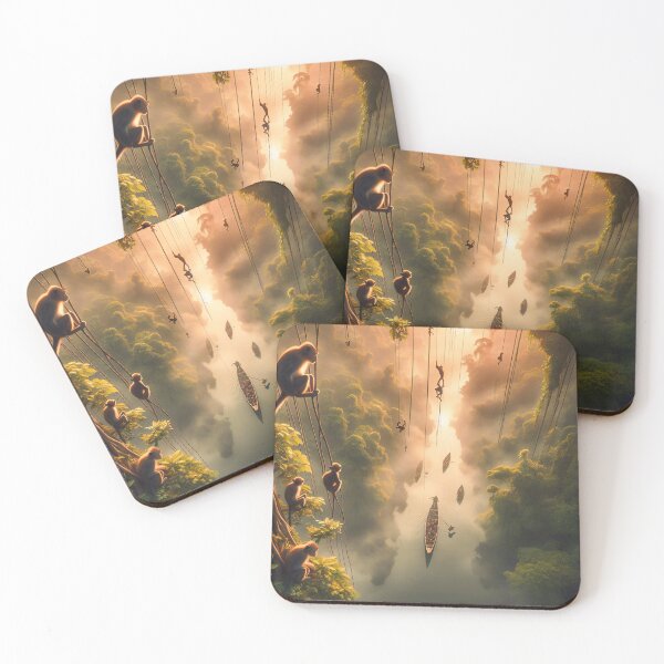 Item preview, Canoe on the river designed and sold by Vibranta Studio.