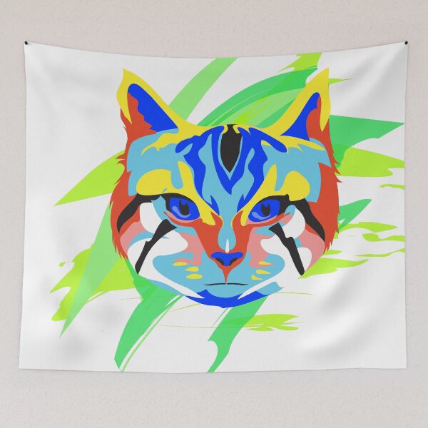 Item preview, Cat face rainbow designed and sold by Paintbase.