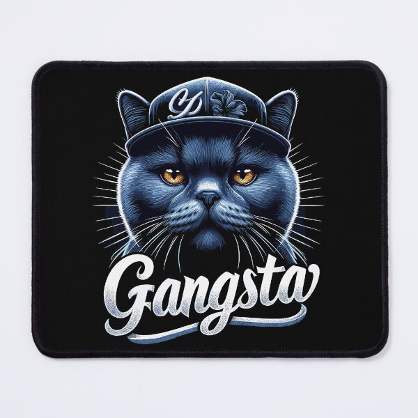 Item preview, BKH British Shorthair Blue Cat Gangsta Gangster Gift designed and sold by Pineapple-Tree.