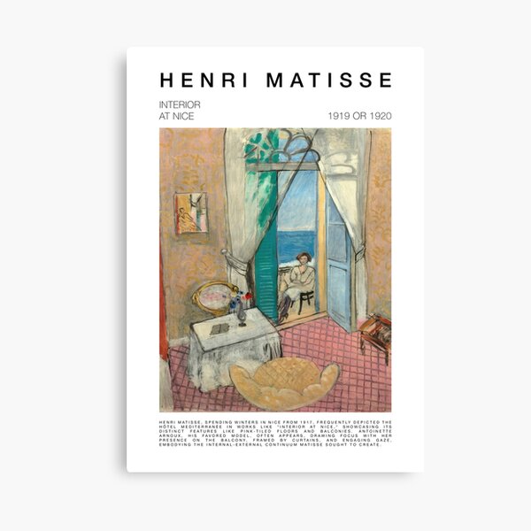 Vista previa del artículo con la obra «Henri Matisse - Interior en Niza», diseñado y vendido por Felipe Hora.