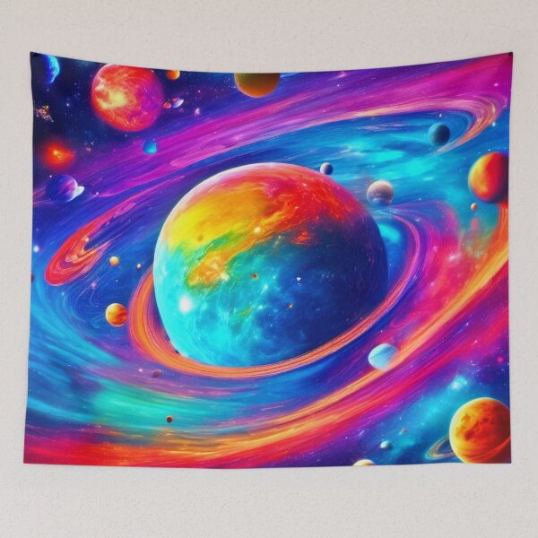 Item preview, Vivid Cosmic Palette designed and sold by Health And Fitness Posts e-Store.