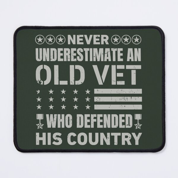 Item preview, Never Underestimate an Old Vet who Defended His Country designed and sold by pemperos.