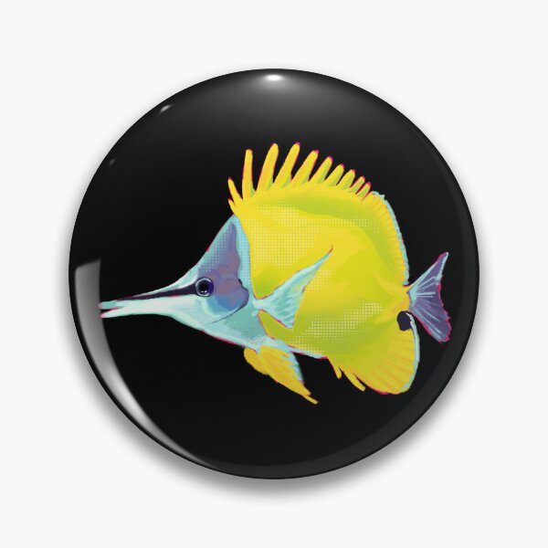 Item preview, longnose butterflyfish designed and sold by stellawinnes.