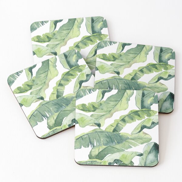 Item preview, Watercolor tropical leaves designed and sold by tapilipa.