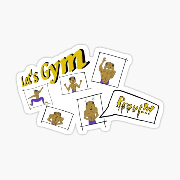 META Frog Let's Gym Sticker
