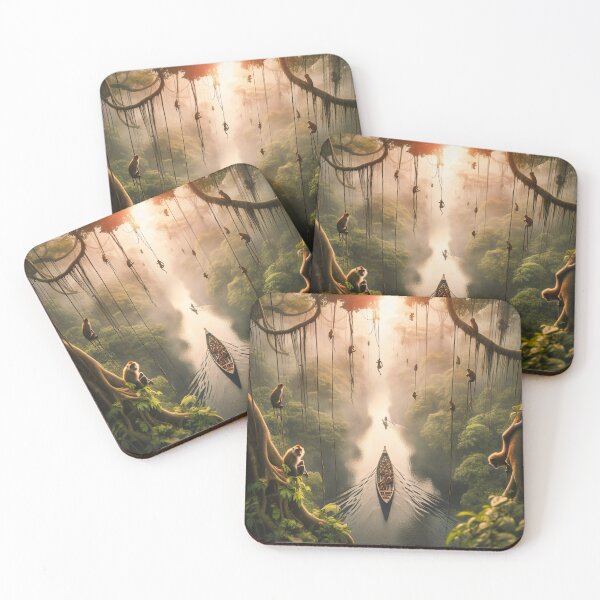 Item preview, Canoe on the river designed and sold by Vibranta Studio.
