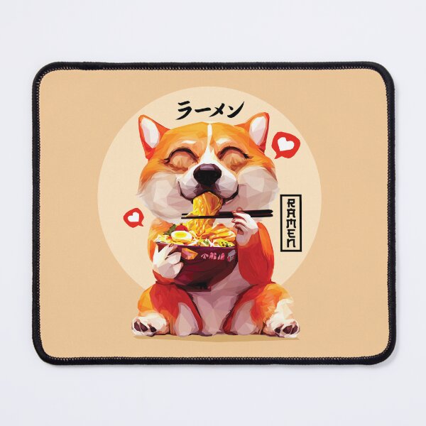 Item preview, Corgi Eating Ramen designed and sold by pxlG.