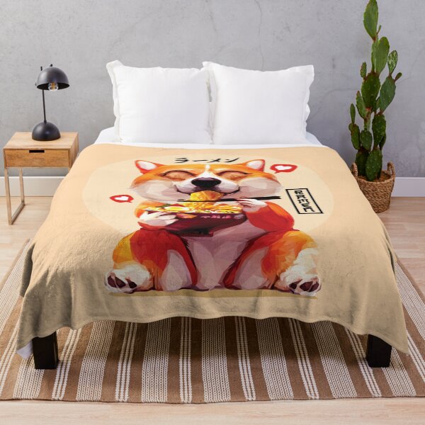 Item preview, Corgi Eating Ramen designed and sold by pxlG.