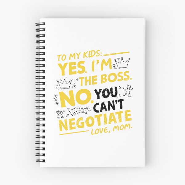 Item preview, Mom's Assertive Message: Yes, I'm the Boss! Mother's Day Typography designed and sold by HahaHandlesHub.