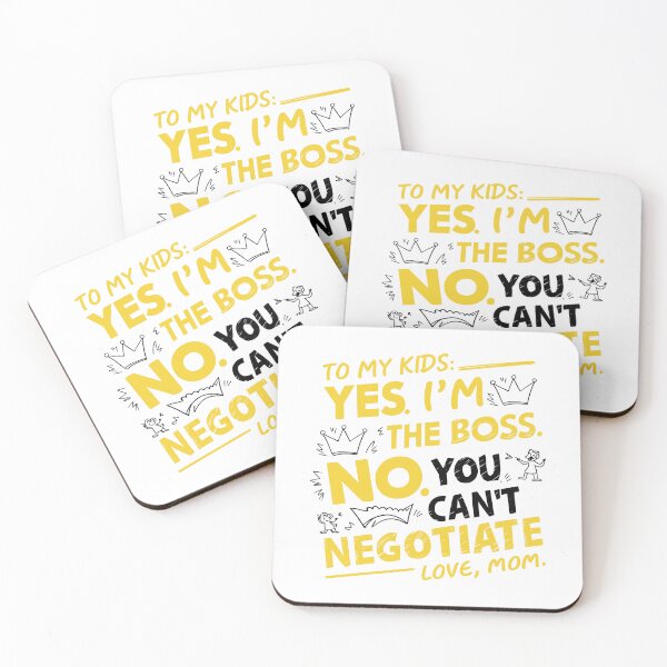 Item preview, Mom's Assertive Message: Yes, I'm the Boss! Mother's Day Typography designed and sold by HahaHandlesHub.