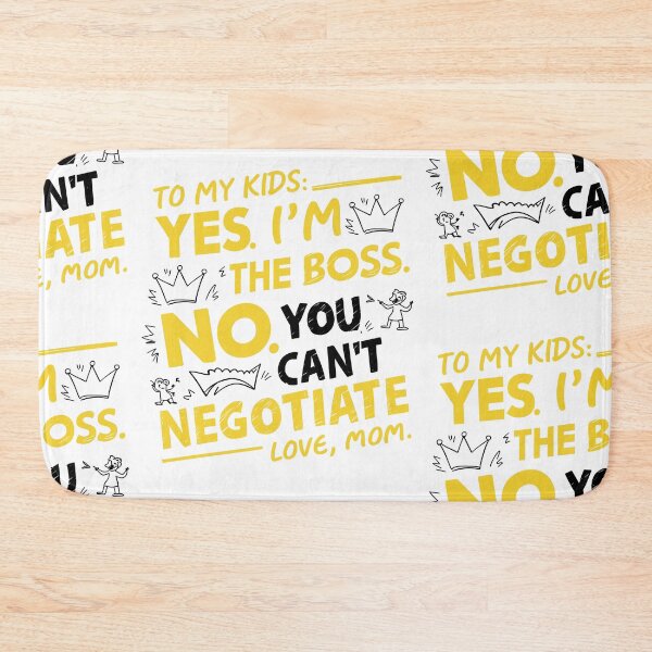 Item preview, Mom's Assertive Message: Yes, I'm the Boss! Mother's Day Typography designed and sold by HahaHandlesHub.